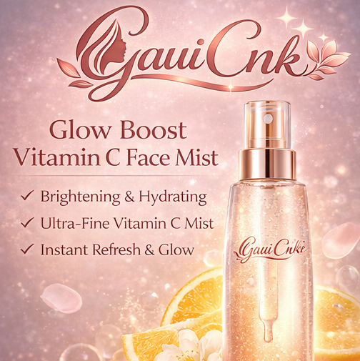 GauiCnk™ Glow Boost Vitamin C Face Mist – Brightening Hydrating Refresh Spray