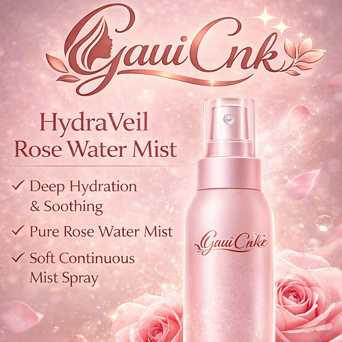 GauiCnk™ HydraVeil Rose Water Mist – Deep Hydration Soothing Face Spray